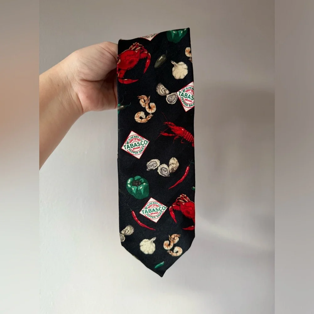Tabasco Festive Whimsical Hot‎ Sauce Men's Neck Tie
